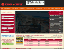 Tablet Screenshot of klikniacestuj.cz
